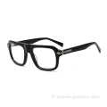 Big Lenses Fashion First Quality Men Thath Acétate Opmates Optical Frames pour lunettes